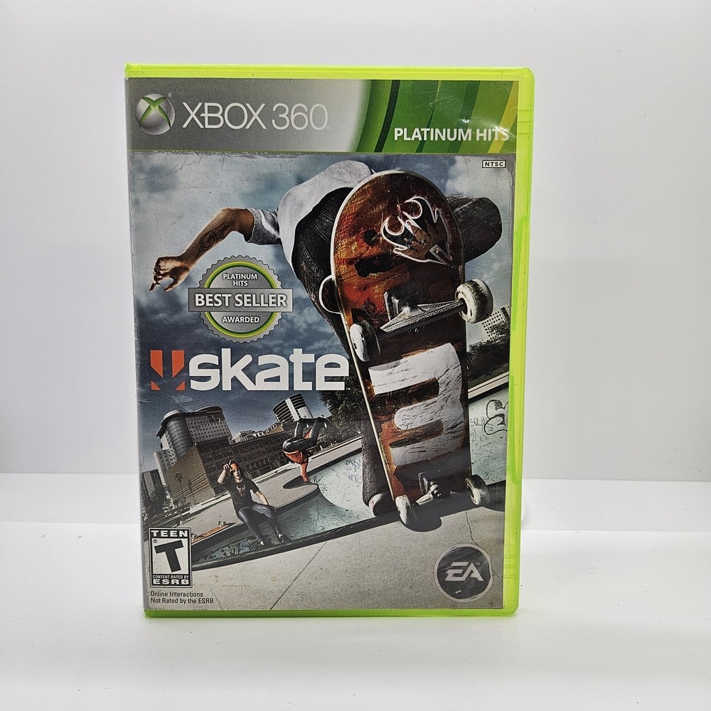 Skate 3 Xbox 360 Platinum Hits‎ CIB Complete EA Best Seller Skateboard